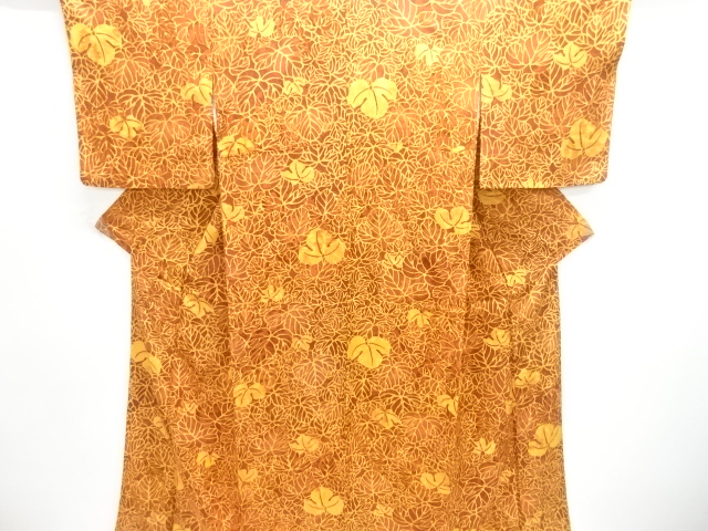 JAPANESE KIMONO / GRASS LEAF PATTERN KOMON